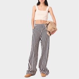 Striped Sailor Wide Leg Trousers