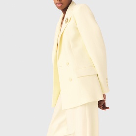 Vilellow Double-Breasted Blazer