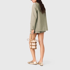 Pinstripe Single-Breasted Suit Jacket