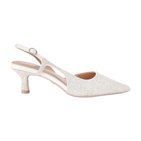 Alina Embellished Slingback Kitten Heels