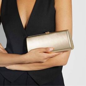 Belinda Textured Clutch Bag
