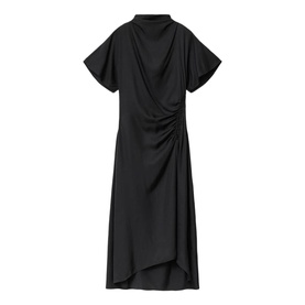 Rosie Cowl Ruched Flared Dress