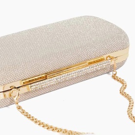 Body Structured Chain Strap Clutch