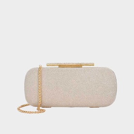 Body Structured Chain Strap Clutch