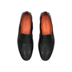Carlo Grained Penny Loafers