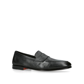 Carlo Grained Penny Loafers