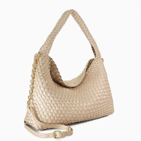 Deliberate L Woven Shoulder Bag