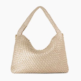 Deliberate L Woven Shoulder Bag
