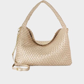 Deliberate L Woven Shoulder Bag