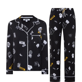 Logo Long-Sleeved Pyjama Set