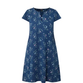 Floral Notch Night Dress