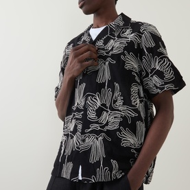 Liam Embroidered Floral Casual Shirt