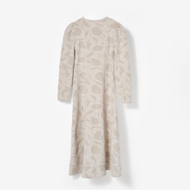 Zip Jacquard Flared Dress