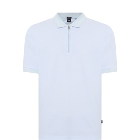 H Pei Logo Zip Polo Shirt