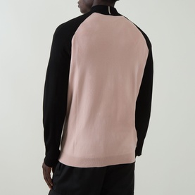 GOC Swing Colour-Blocked Half-Zip Sweater