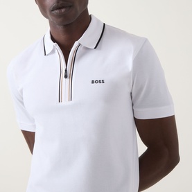 Phillix Logo Zip Polo Shirt