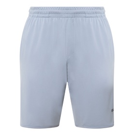 Boss Green Label Game Nine Logo Active Shorts in dark grey, elasticated drawstring waistband, lightweight polyester fabric, minimal logo detail