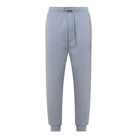 Boss Green Label Hadiko Logo Track Pants in dark grey, elasticated drawstring waist, cuffed ankles, logo detail, cotton blend
