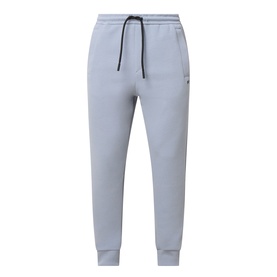 Boss Green Label dark grey sweat bottoms with elasticated drawstring waist, ribbed cuffs and small logo detail