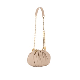 Pliss&eacute; Leather Shoulder Bag