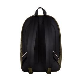 Hugo Boss Catch 3.0 Backpack in Open Green, rear view showing padded back, adjustable shoulder straps and carry handle