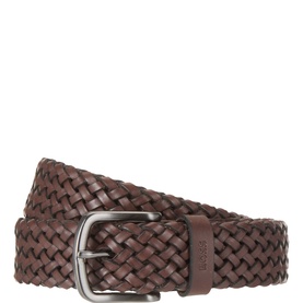 Sash-WN2 Woven Leather Belt
