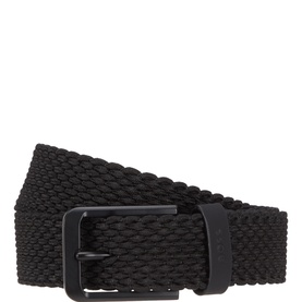 Vern Leather Trim Woven Belt