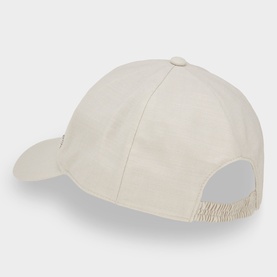 Hugo Boss Zed Logo Performance Baseball Cap in light beige, six-panel design with logo detail, mesh back panel and adjustable fastening.