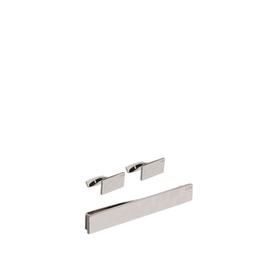 B-Texture Logo Cufflinks & Tie Clip Gift Set