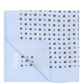 Floral Logo Pocket Square