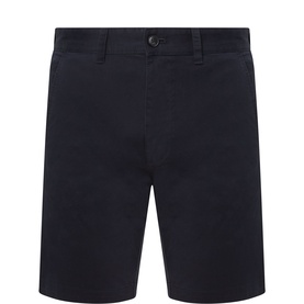 Logo Patch Slim Fit Chino Shorts