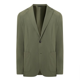 Hugo Boss Hanry Single-Breasted Slim Blazer in Open Green, single button fastening, patch pockets, notch lapels, slim fit