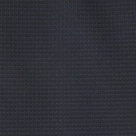 Hugo Boss Jacquard Woven Tie in dark blue with subtle tonal woven pattern, wide blade and pointed tip detail visible.