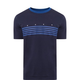 Dempsy Logo Stripe T-Shirt