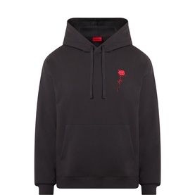 Diflow Rose Logo Drawstring Hoodie
