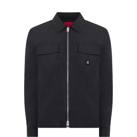 Elack Logo Zip Overshirt