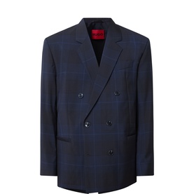 Kano263F1X Tonal Check Suit Jacket