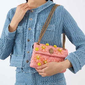 Kensington Raffia Mini Shoulder Bag