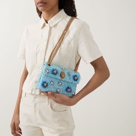 Kensington Raffia Mini Shoulder Bag