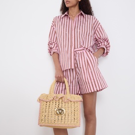 Chelsea Ruffle Tote Bag