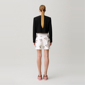 Single-Breasted Cropped Blazer