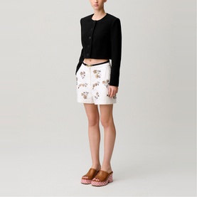 Single-Breasted Cropped Blazer