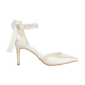 Corsages Ankle Tie Satin Bridal Shoes