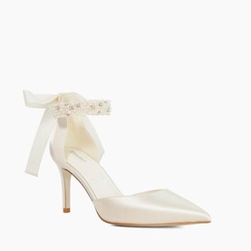Corsages Ankle Tie Satin Bridal Shoes