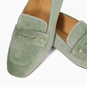 Glances Back Logo Penny Loafers