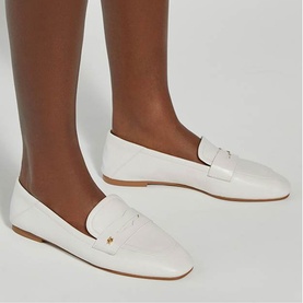 Glances Back Logo Penny Loafers
