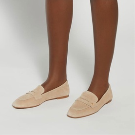 Glances Back Logo Penny Loafers