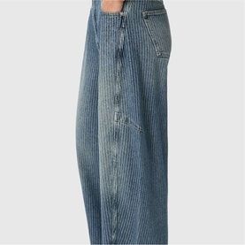 Carter Stripe Balloon Jeans