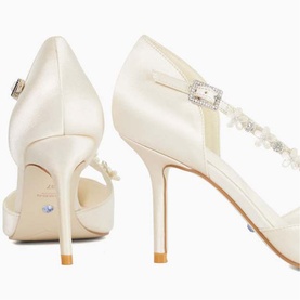 Declaration Satin Bridal Court Shoes