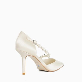 Declaration Satin Bridal Court Shoes